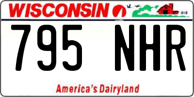 WI license plate 795NHR