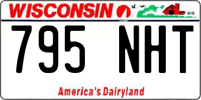 WI license plate 795NHT