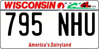 WI license plate 795NHU
