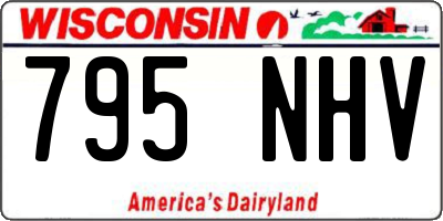 WI license plate 795NHV