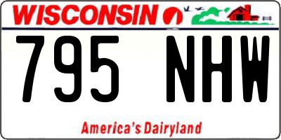 WI license plate 795NHW