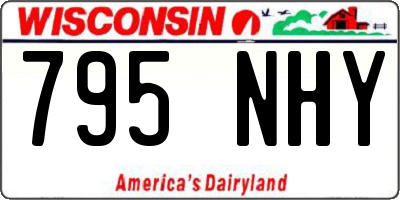 WI license plate 795NHY