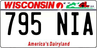 WI license plate 795NIA