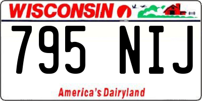 WI license plate 795NIJ