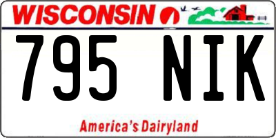 WI license plate 795NIK