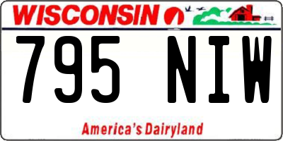 WI license plate 795NIW