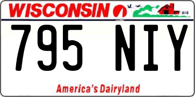 WI license plate 795NIY