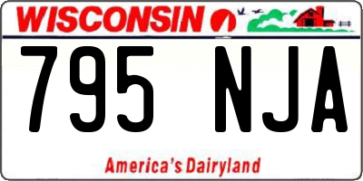 WI license plate 795NJA