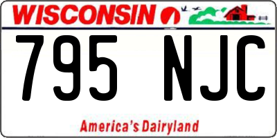 WI license plate 795NJC
