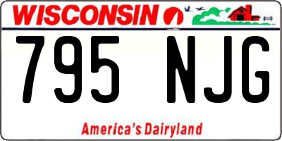 WI license plate 795NJG