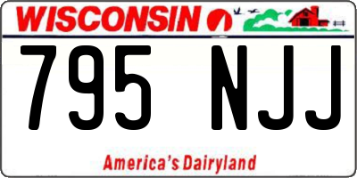 WI license plate 795NJJ