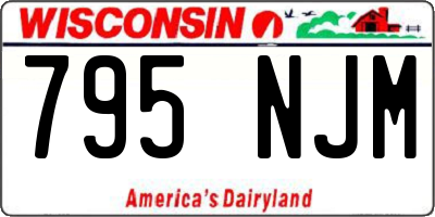WI license plate 795NJM