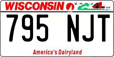 WI license plate 795NJT