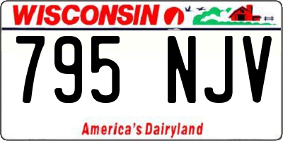 WI license plate 795NJV