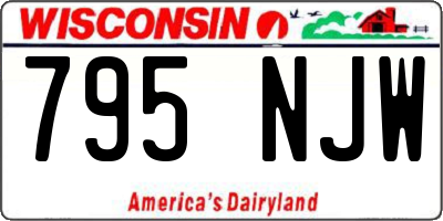 WI license plate 795NJW