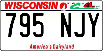 WI license plate 795NJY