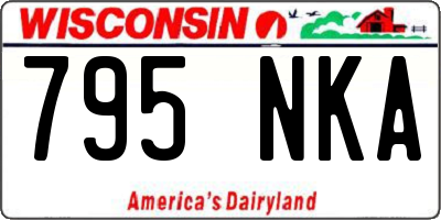 WI license plate 795NKA