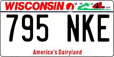 WI license plate 795NKE