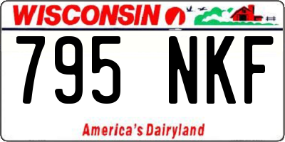 WI license plate 795NKF