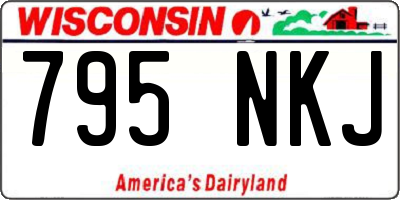 WI license plate 795NKJ