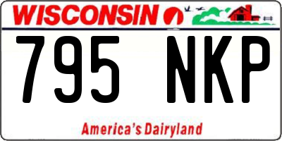 WI license plate 795NKP