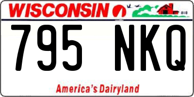 WI license plate 795NKQ