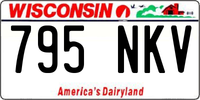 WI license plate 795NKV