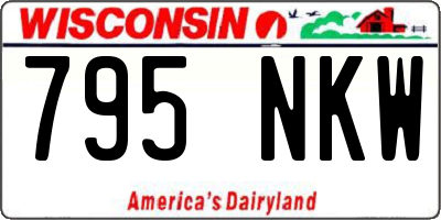 WI license plate 795NKW