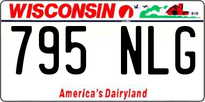 WI license plate 795NLG