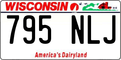 WI license plate 795NLJ