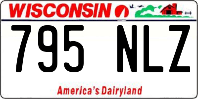 WI license plate 795NLZ