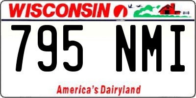 WI license plate 795NMI