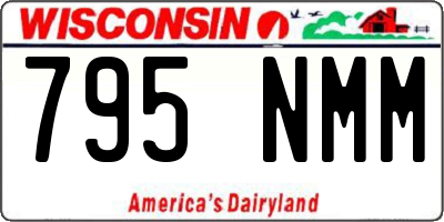 WI license plate 795NMM