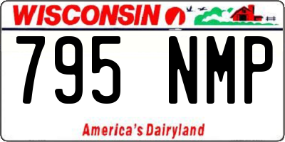 WI license plate 795NMP