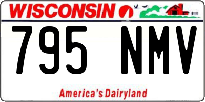 WI license plate 795NMV