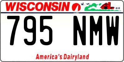 WI license plate 795NMW