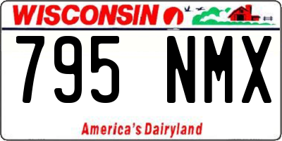 WI license plate 795NMX