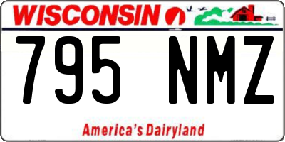 WI license plate 795NMZ