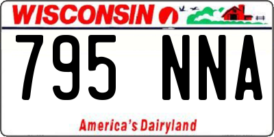 WI license plate 795NNA