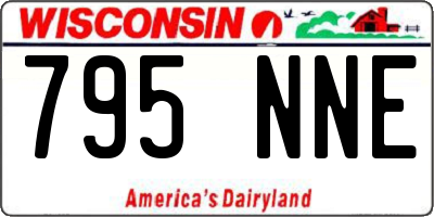 WI license plate 795NNE