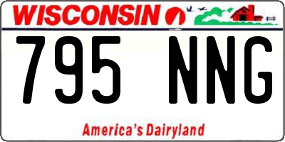 WI license plate 795NNG