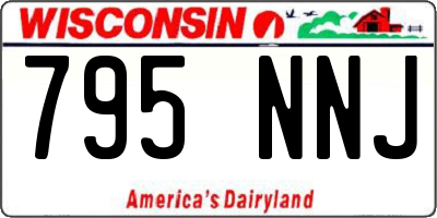 WI license plate 795NNJ