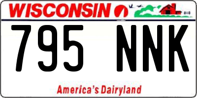 WI license plate 795NNK