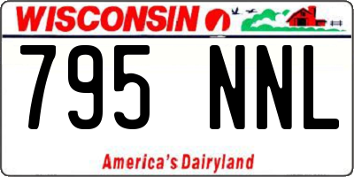 WI license plate 795NNL