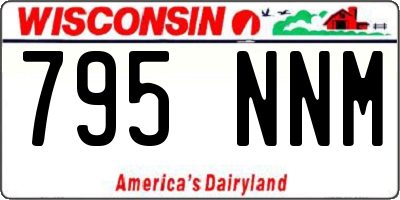 WI license plate 795NNM