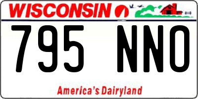 WI license plate 795NNO
