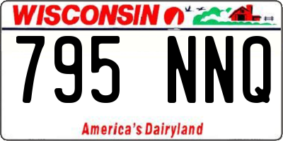 WI license plate 795NNQ