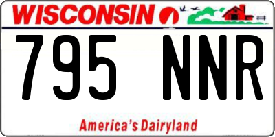 WI license plate 795NNR
