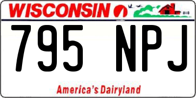 WI license plate 795NPJ