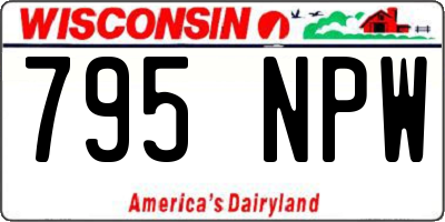 WI license plate 795NPW